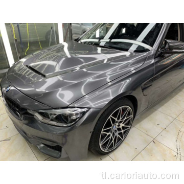 Metallic gloss grey wrap vinyl.